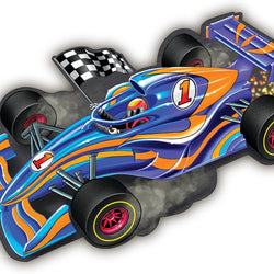 Shiny racecar floor puzzle