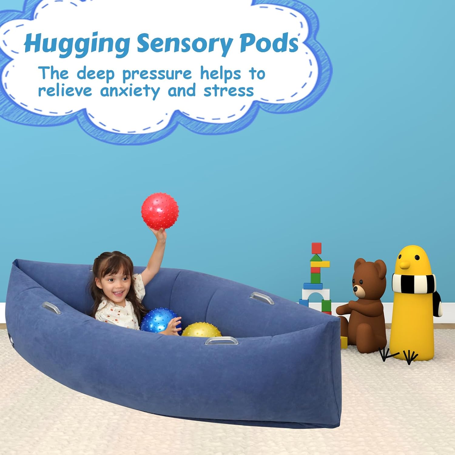 Comfy Peapod - Inflatable Sensory Pod - 60"