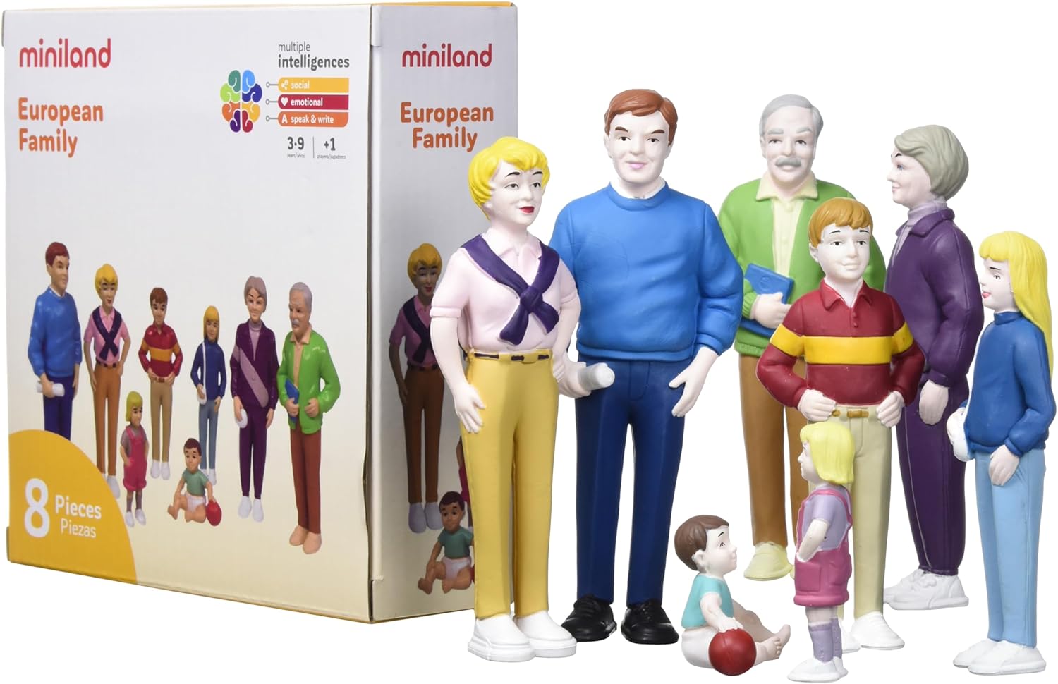 Miniland Caucasian family (8 figures)