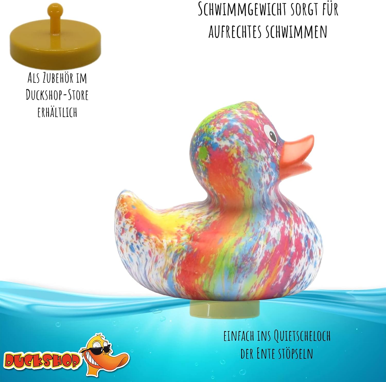 Tie-Dye Rubber Duck