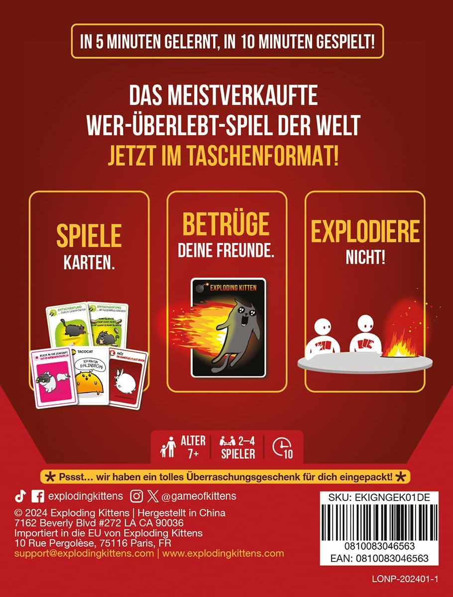 Exploding Kittens Grab & Game