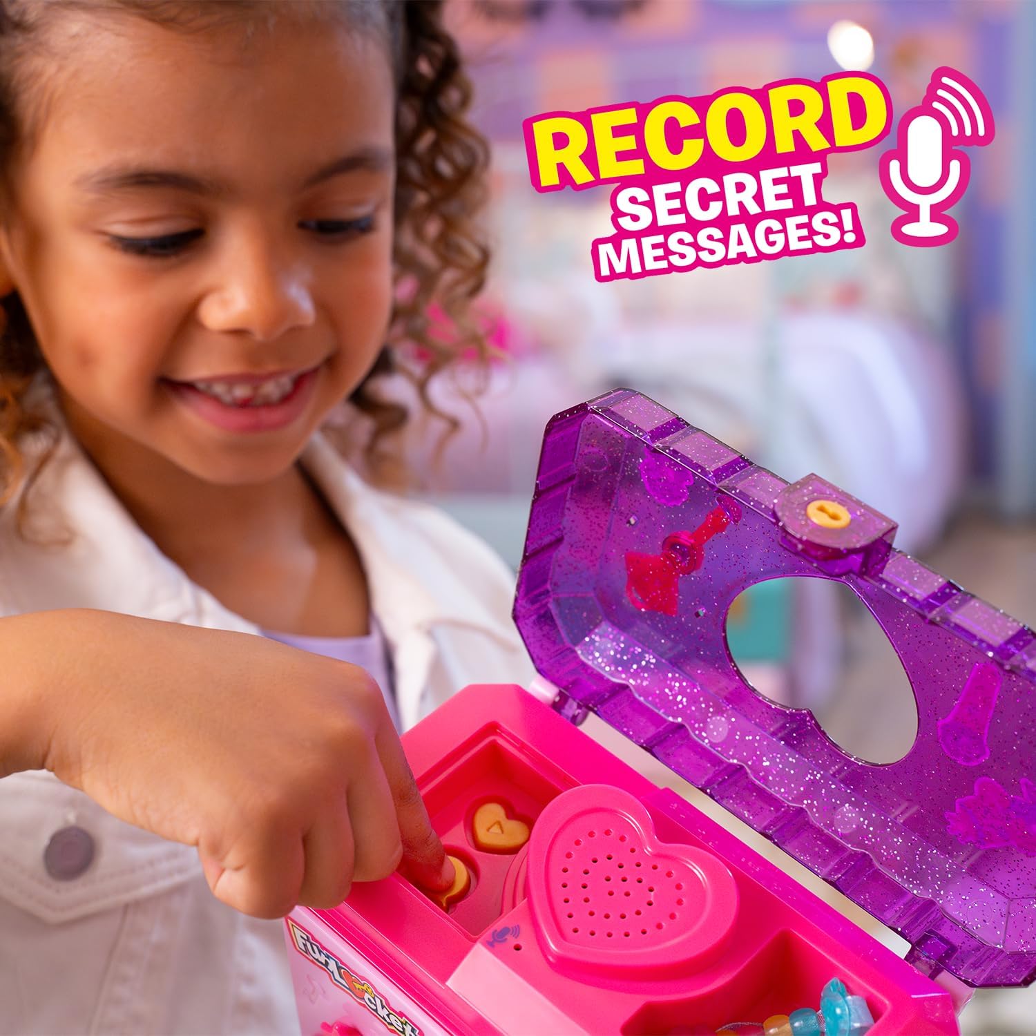 Fun lockets secret jewellery box with message recorder