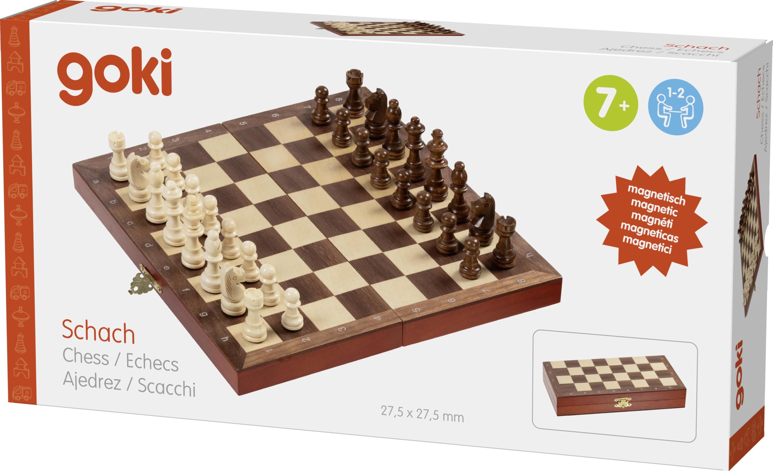 Goki Folding Magnetic Chess Set