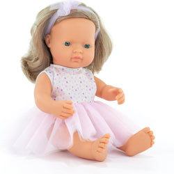 Miniland Doll Dark Blonde Girl 38cm