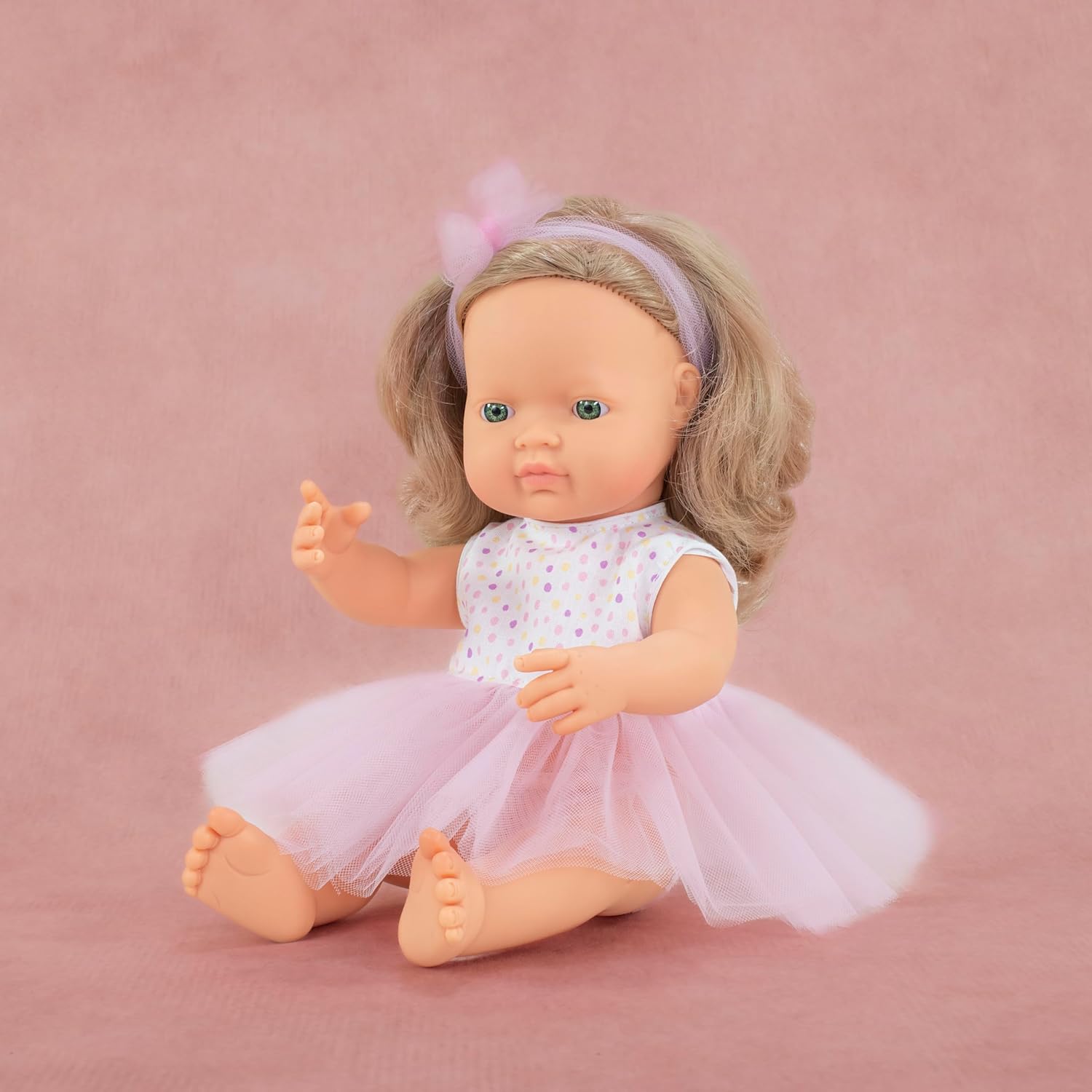 Miniland Doll Dark Blonde Girl 38cm