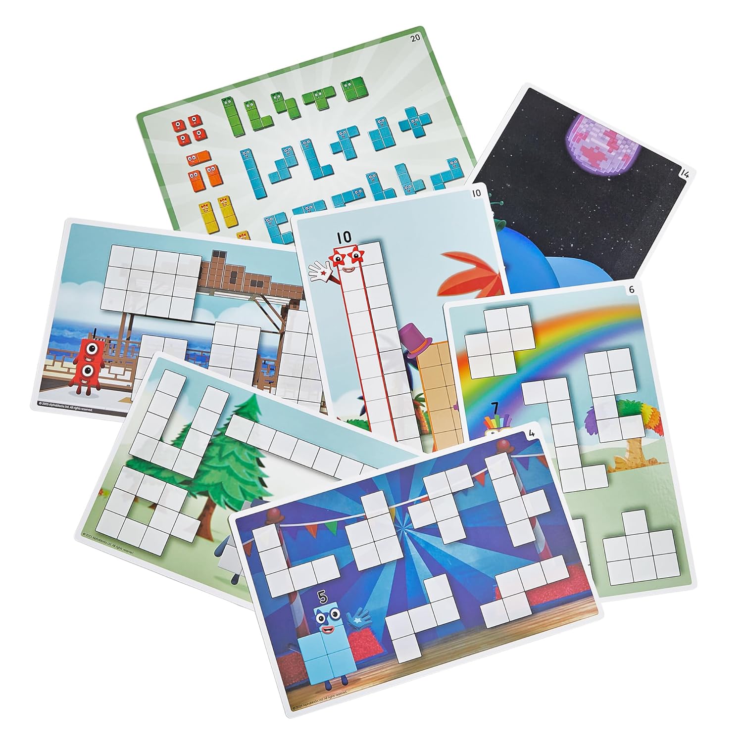 Numberblocks Wooden Building Blocks Activity Set