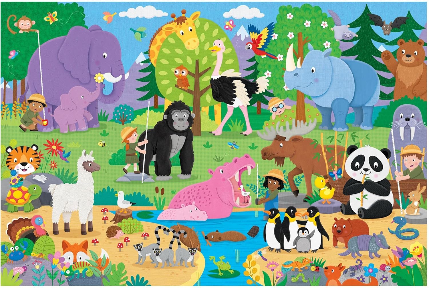 Giant Floor Puzzle Who's Taller