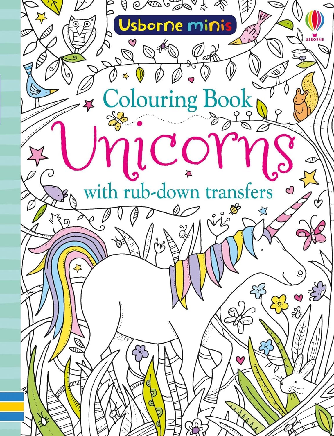 Colouring Book Unicorns with Rub Downs