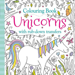 Colouring Book Unicorns with Rub Downs