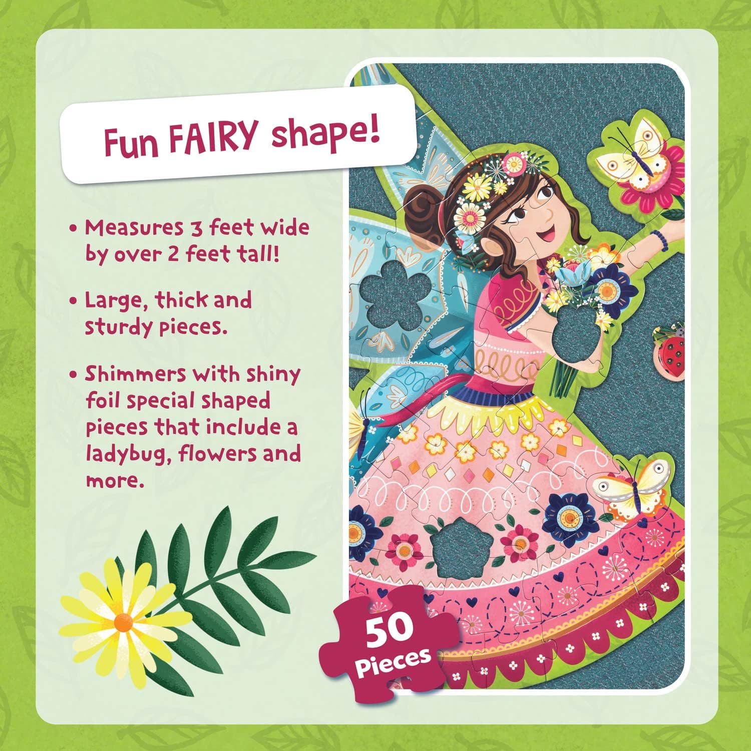 Shimmery fairy floor puzzle