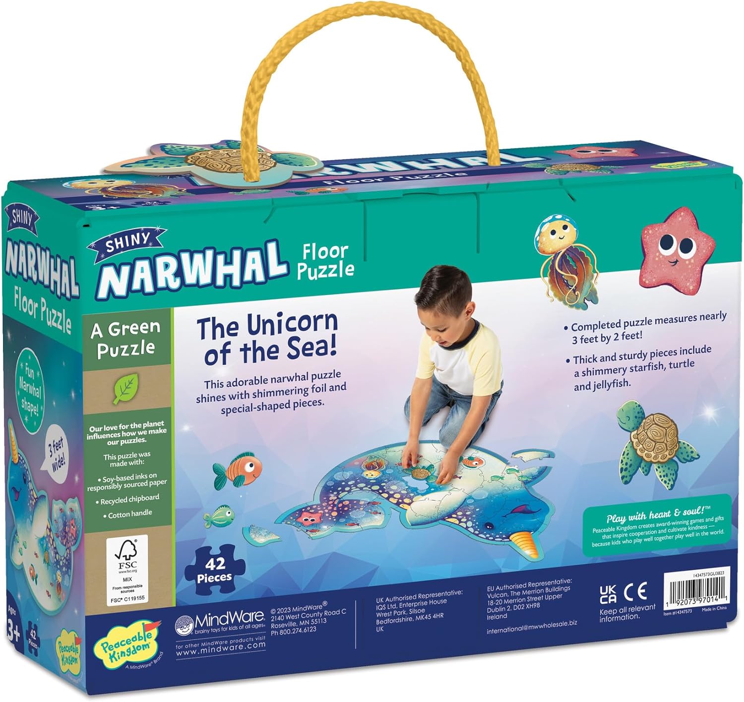 Narwhal floor puzzle