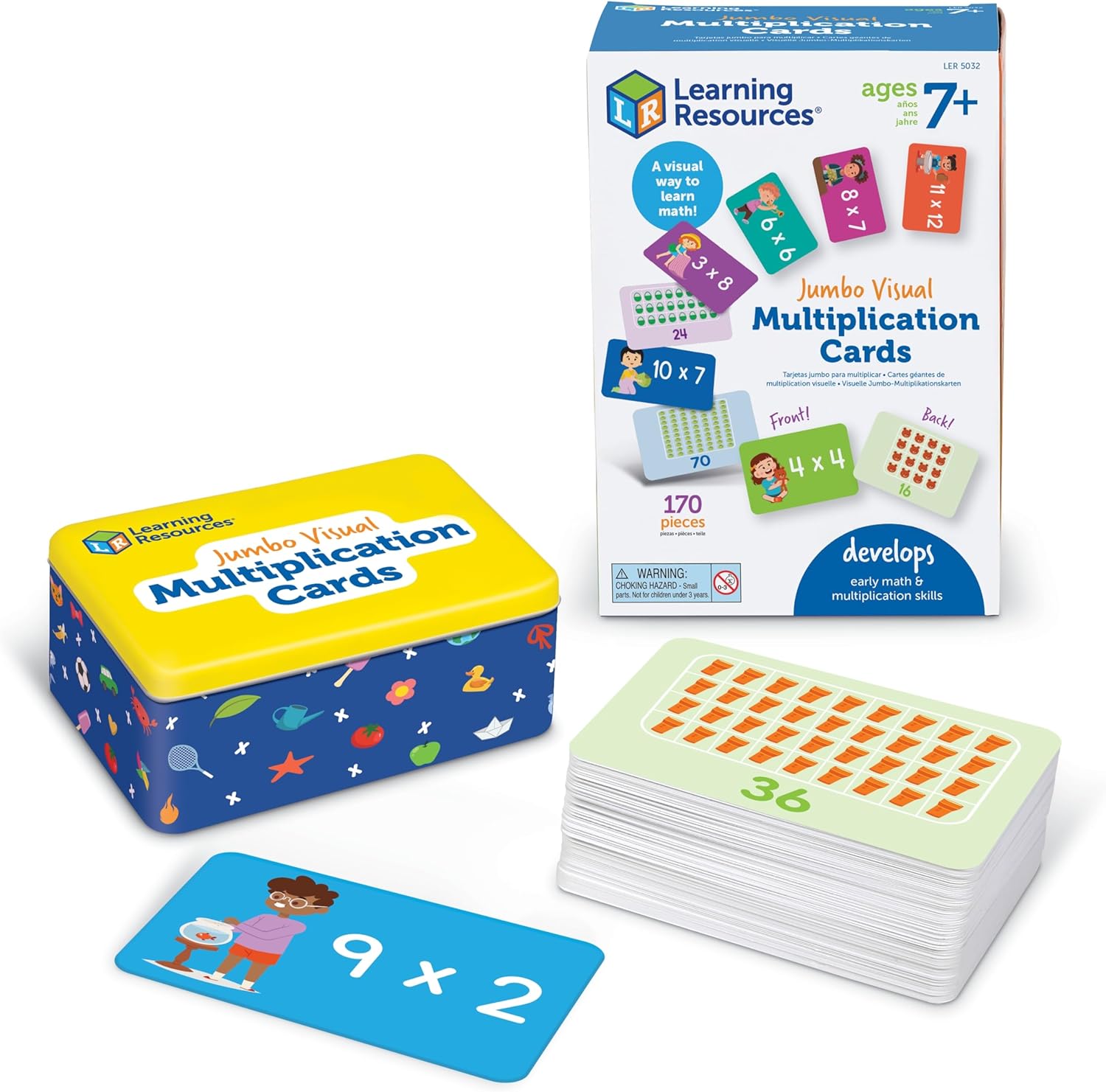 Jumbo Visual Multiplication Cards
