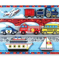 Vehicles Chunky Puzzle - 9 Pieces