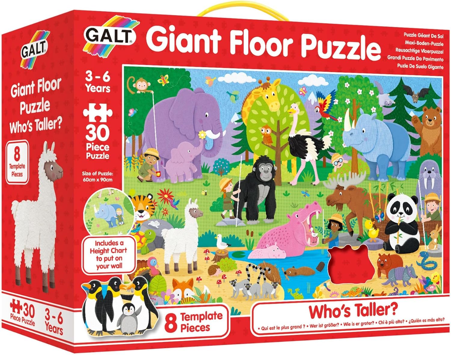 Giant Floor Puzzle Who's Taller