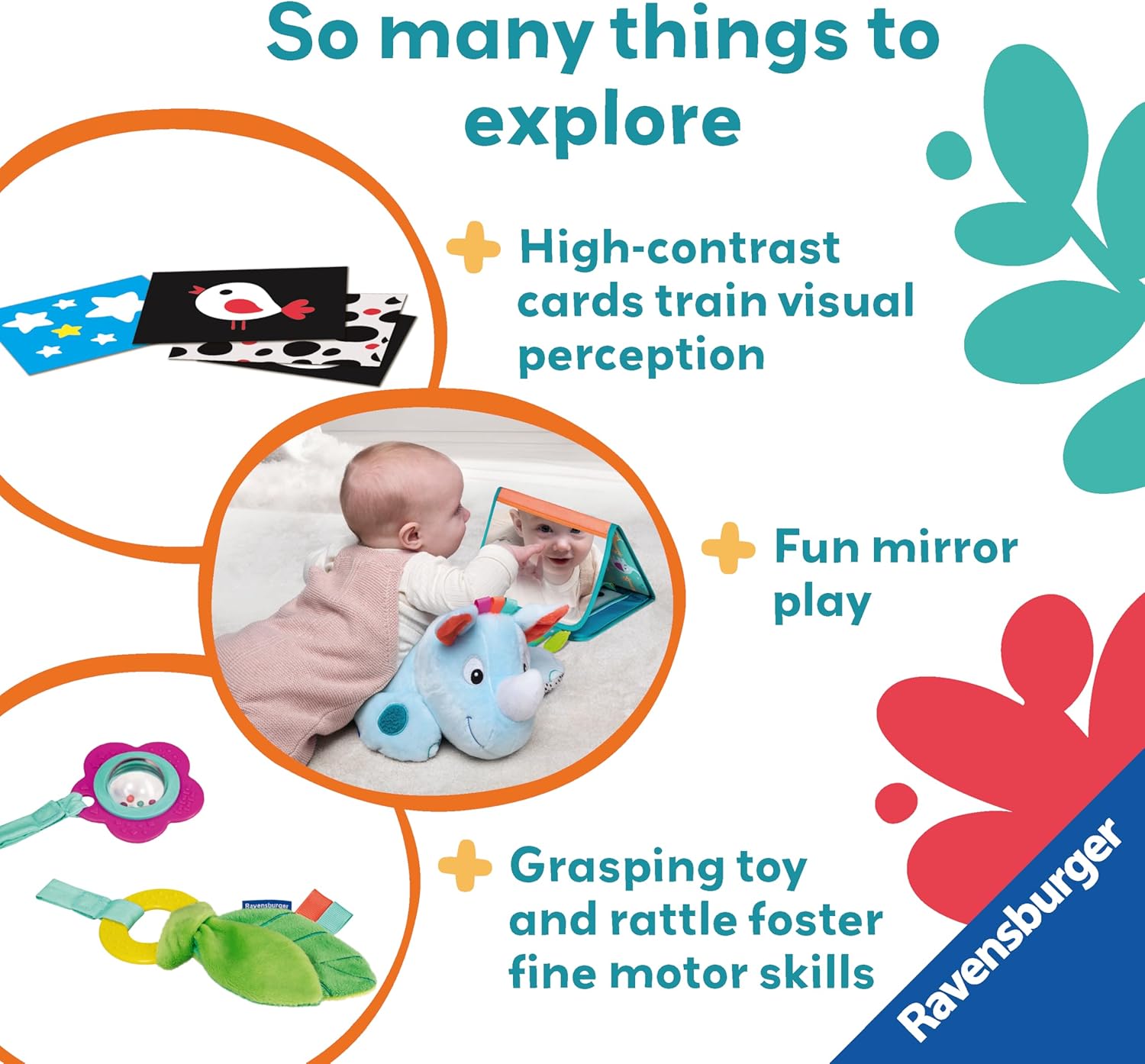 3 In 1 Rhino Tummy Time Station