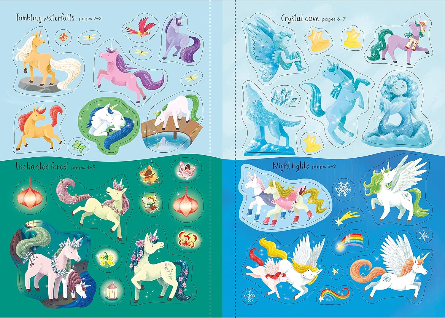Usborne Sparkly Unicorns Sticker Book