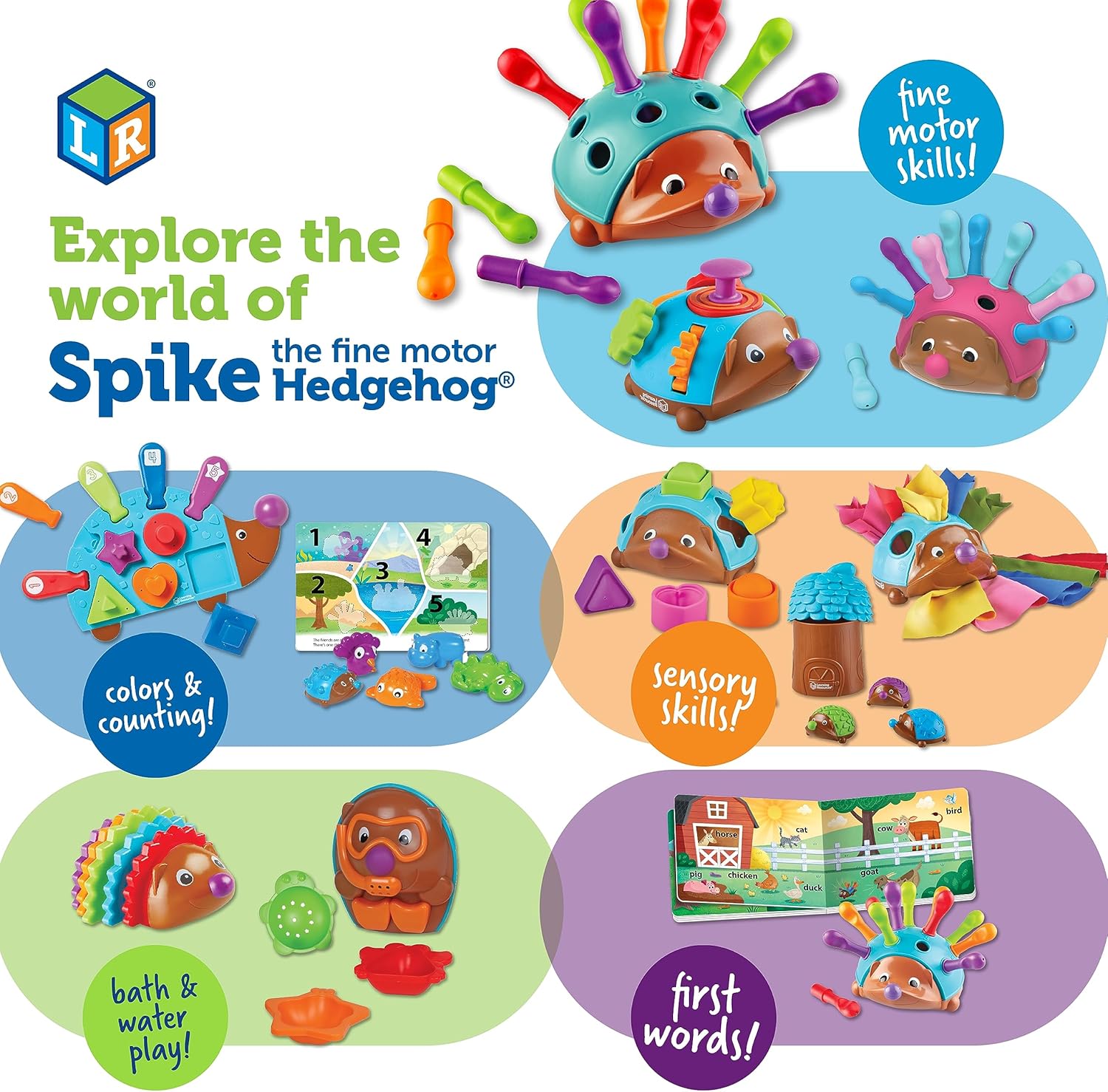 Counting and Colours - Spike and Friends