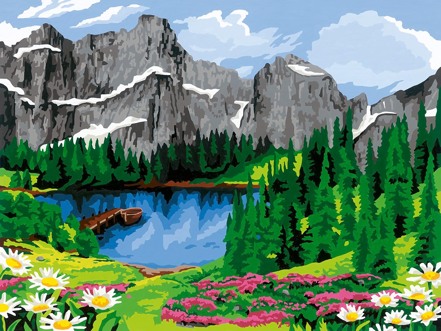 Creart Painting by numbers Mountain view
