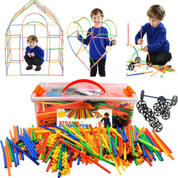 Playlearn Straws & Connectors (856 Pieces including wheels)