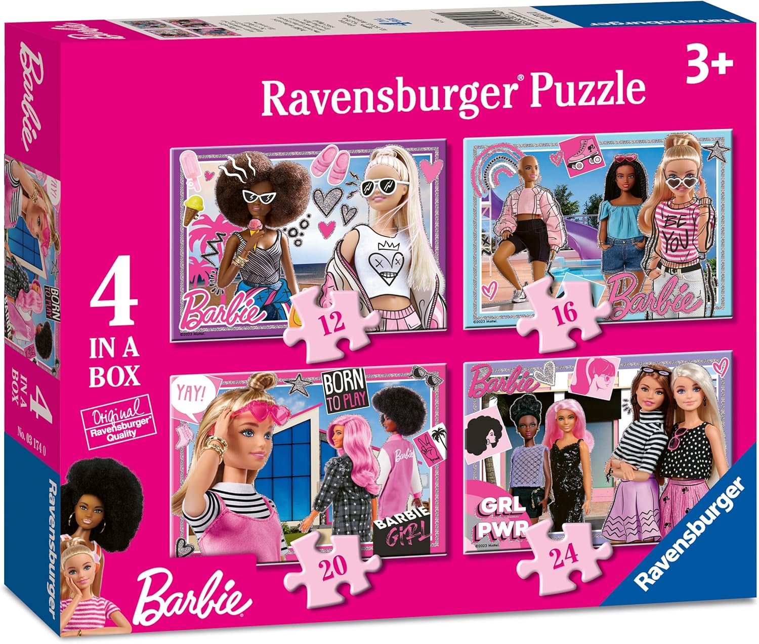 Ravensburger puzzle Barbie 4 in a box