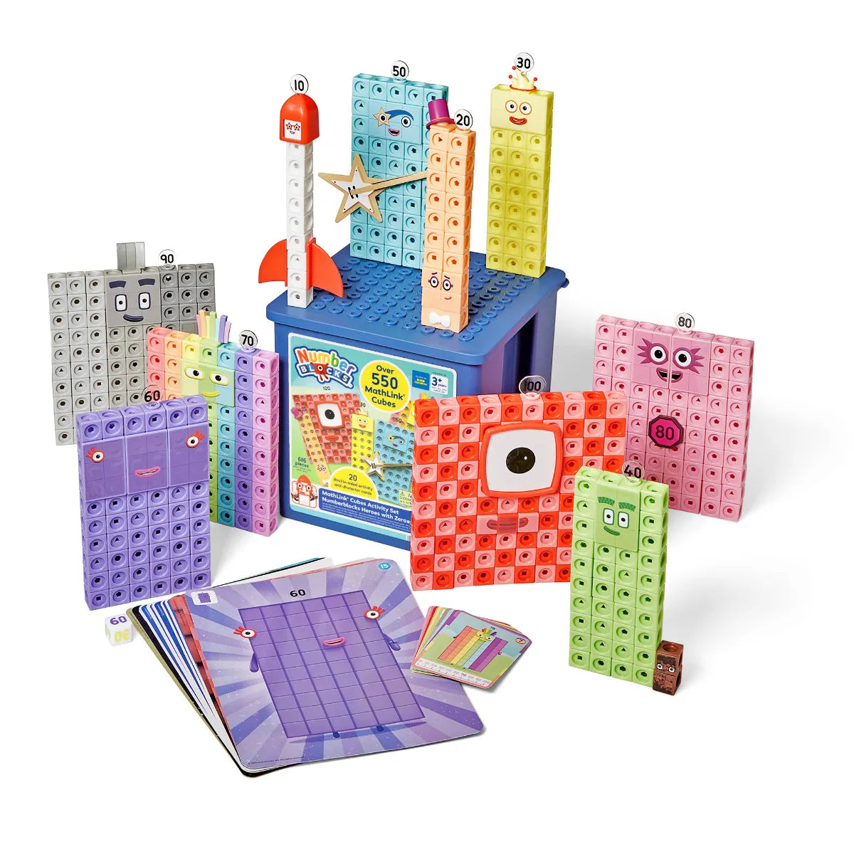 Numberblocks® MathLink® Cubes Activity Set Heroes with Zeroes
