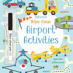 Wipe-clean airport activities