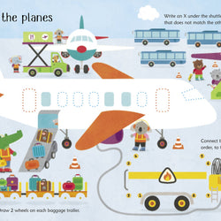 Wipe-clean airport activities