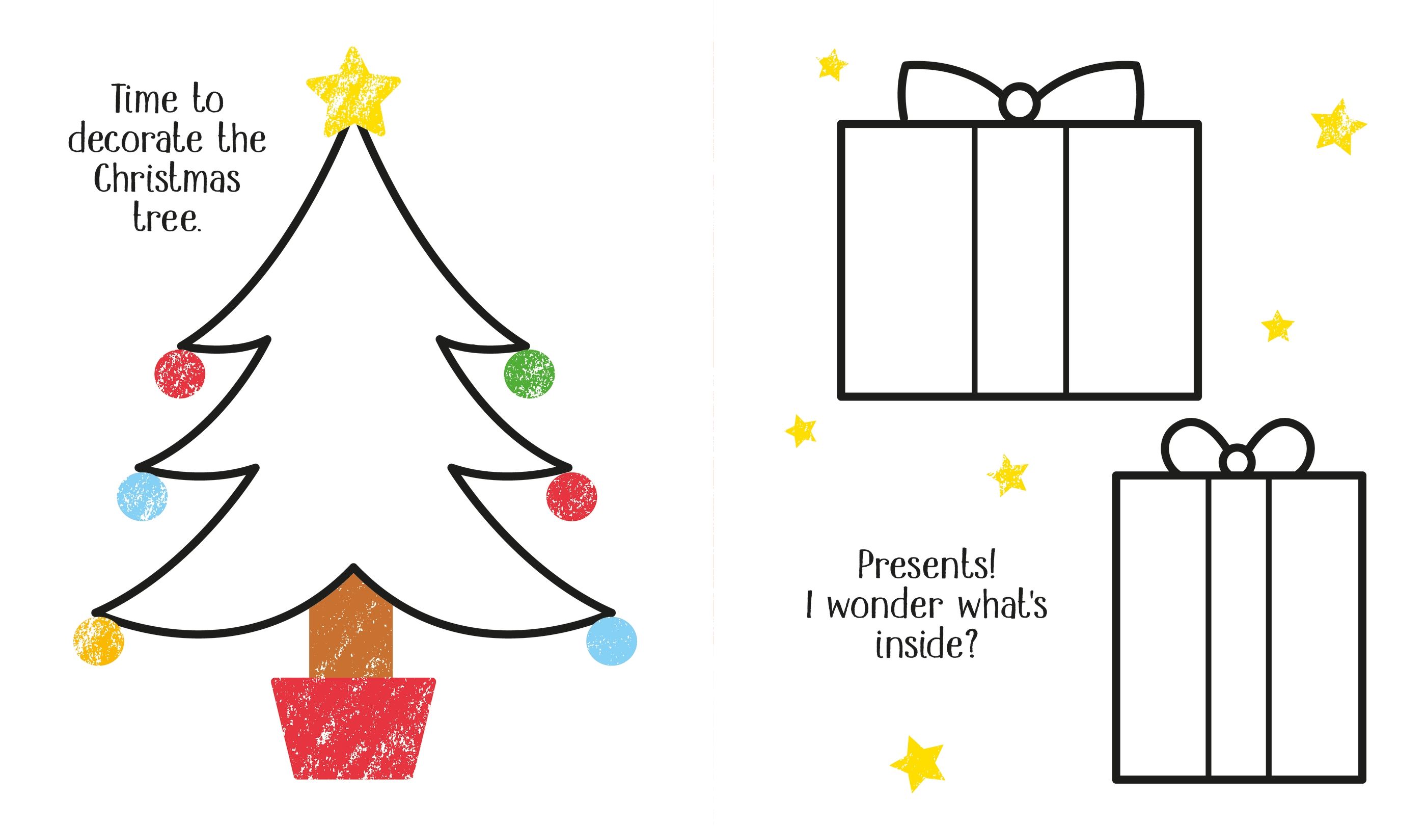 First colouring christmas