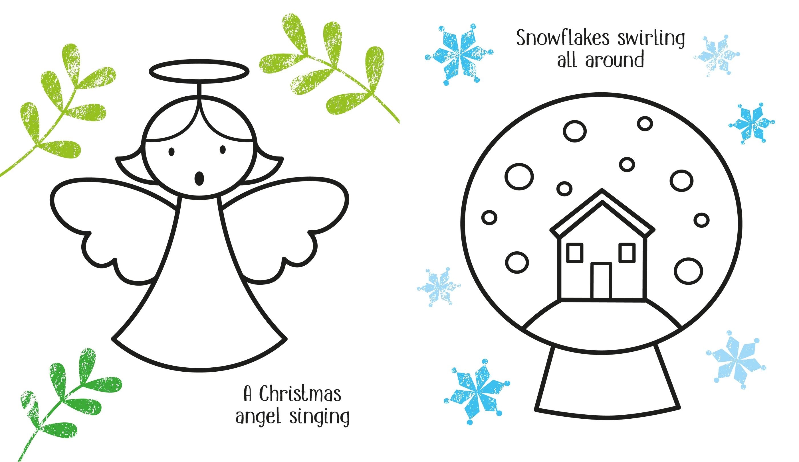 First colouring christmas