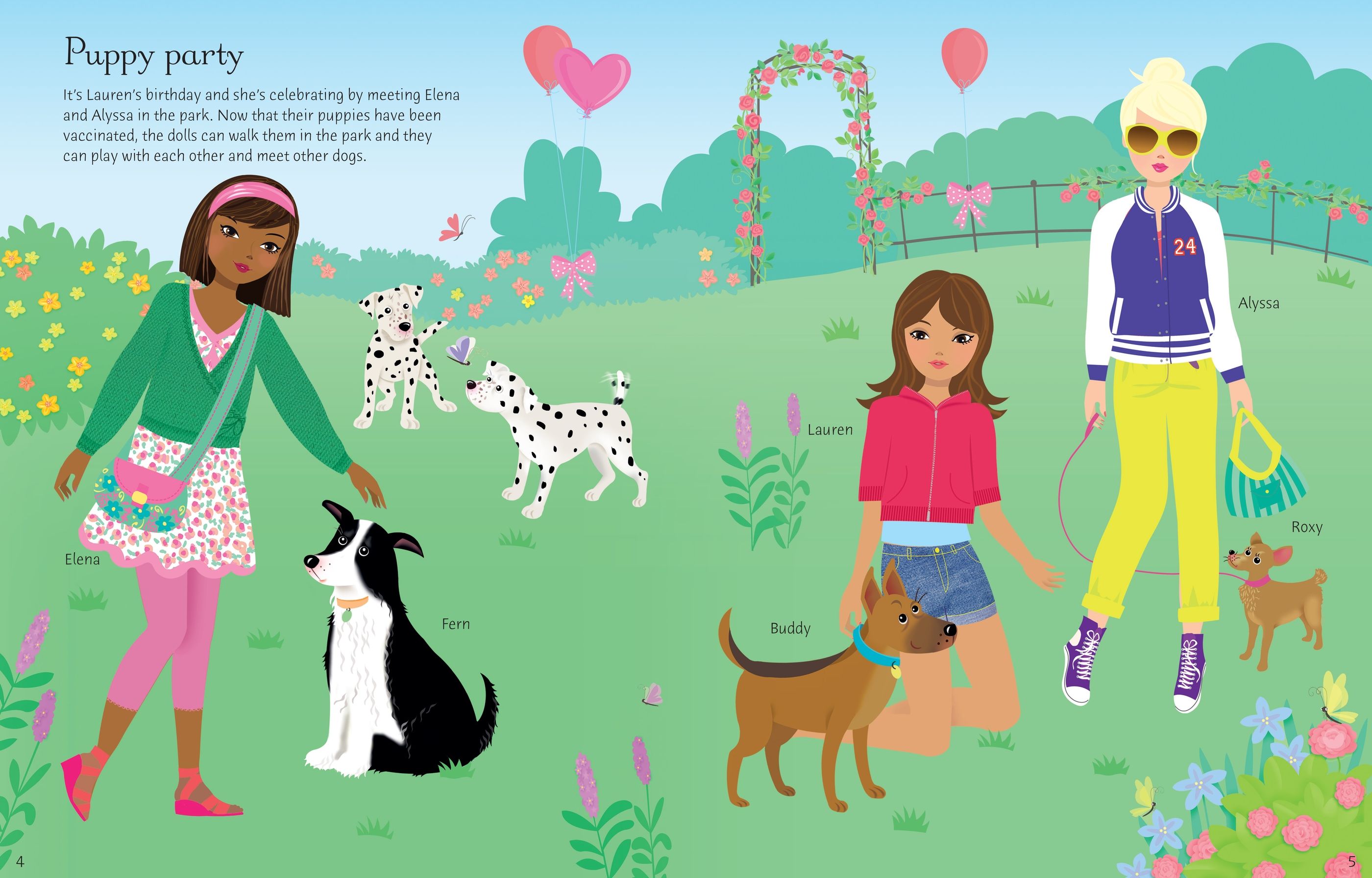 Usborne Sticker Dolly Dressing Dogs and Puppies