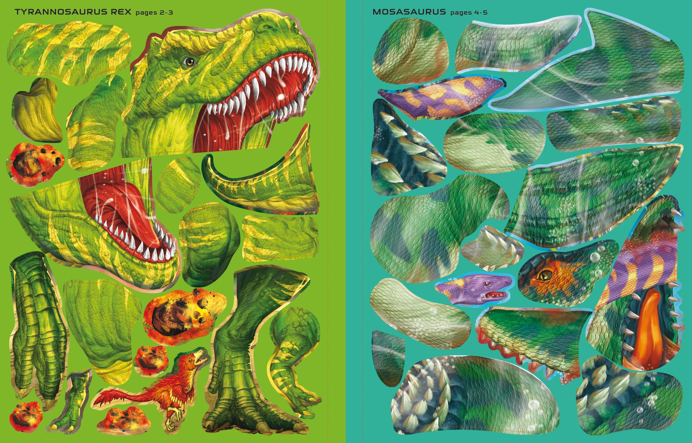 Build Your Own T. Rex and Other Dinosaurs Sticker Book