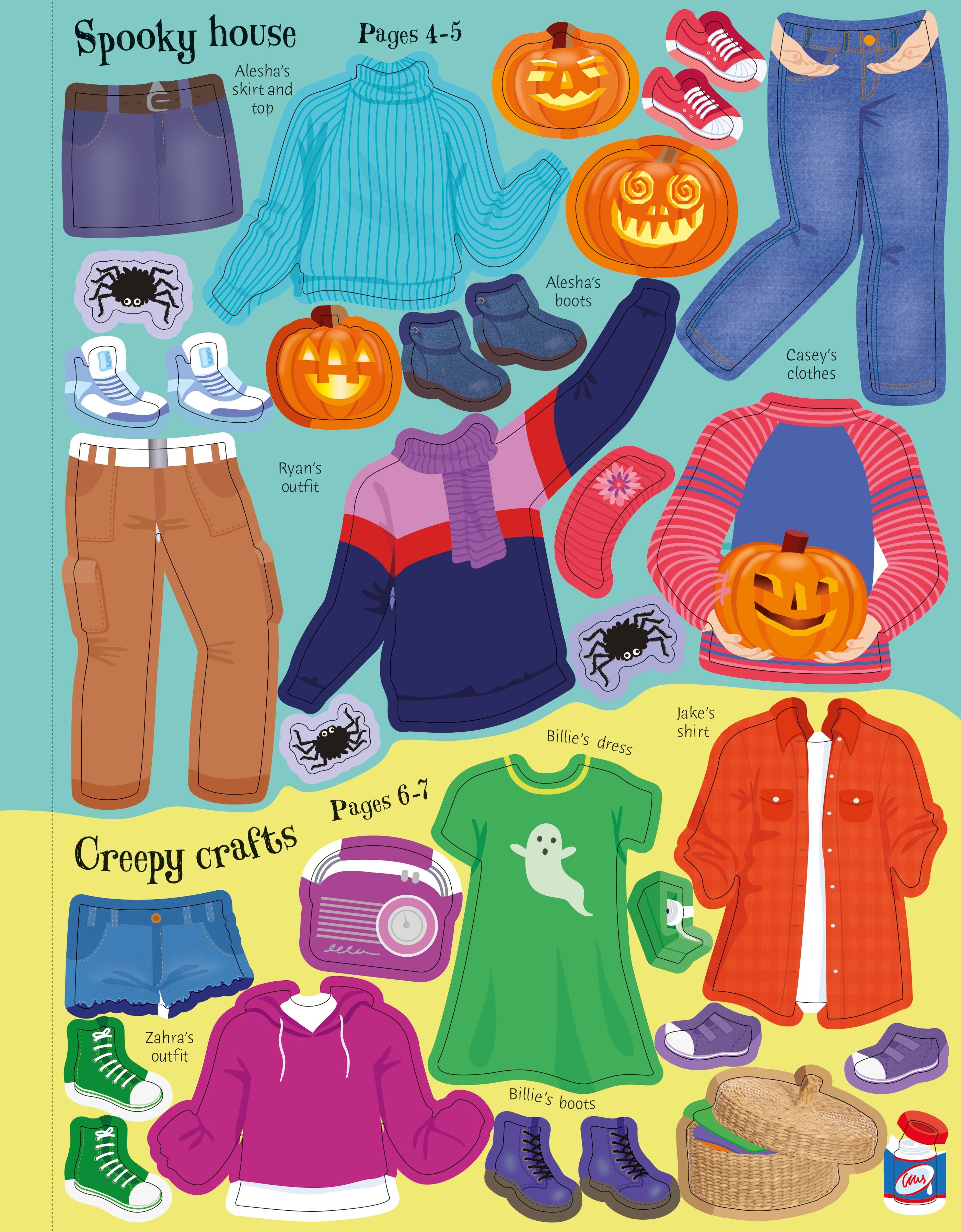Usborne Sticker Dolly Dressing Trick Or Treat