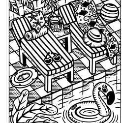 Summer magic painting book