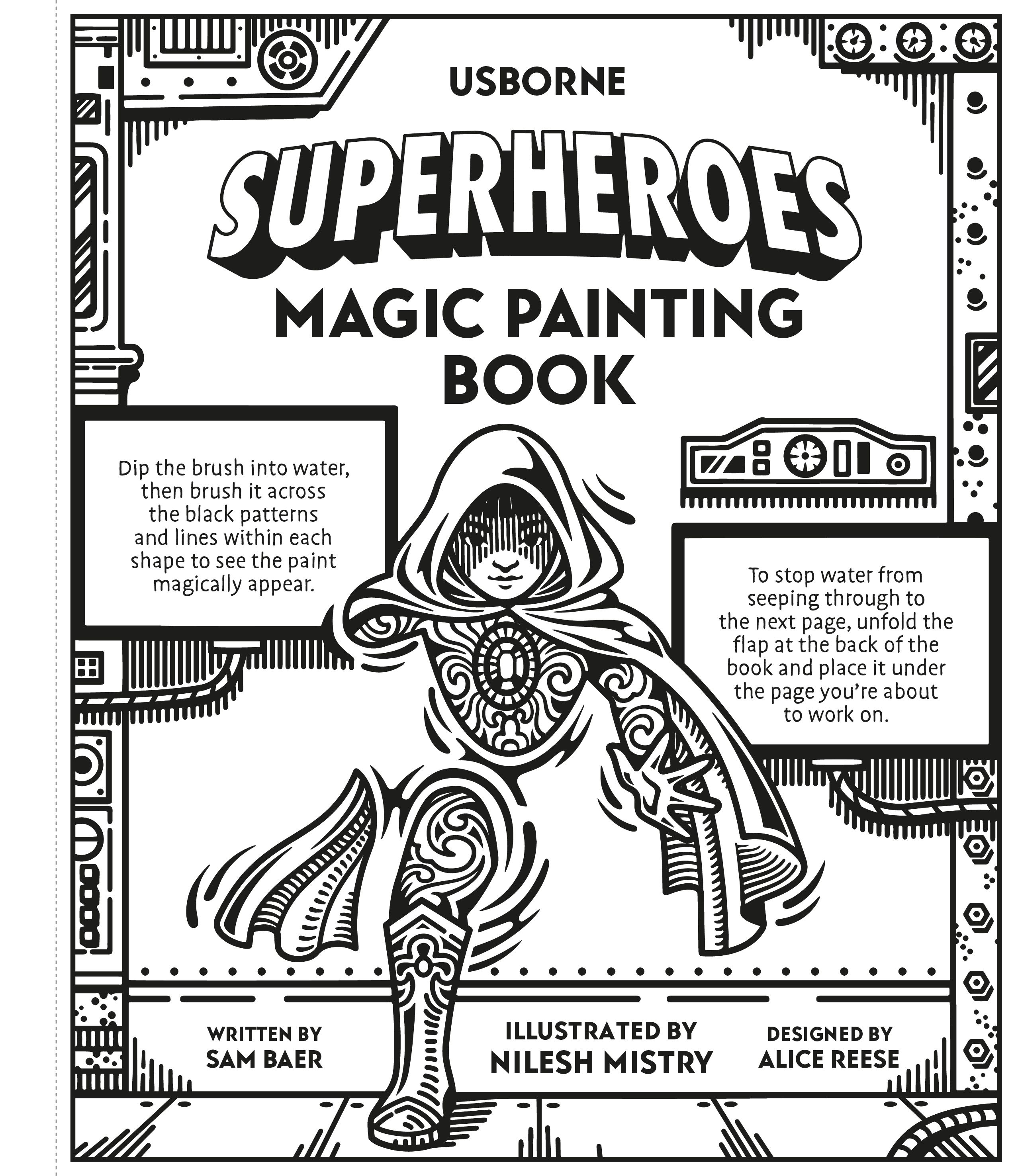 Superheroes Magic Painting Book
