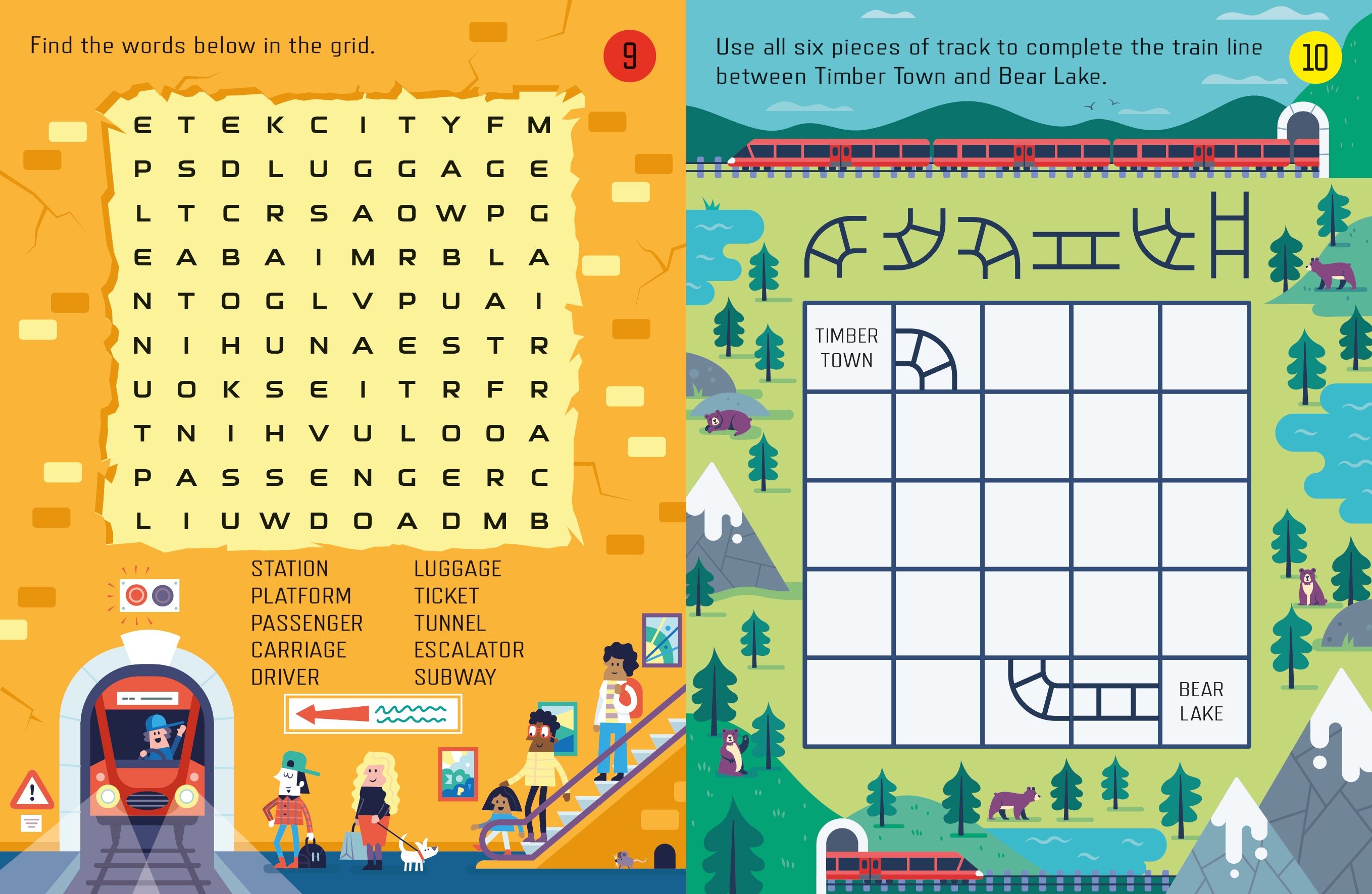 Things To Do on a Train Journey Mini Book