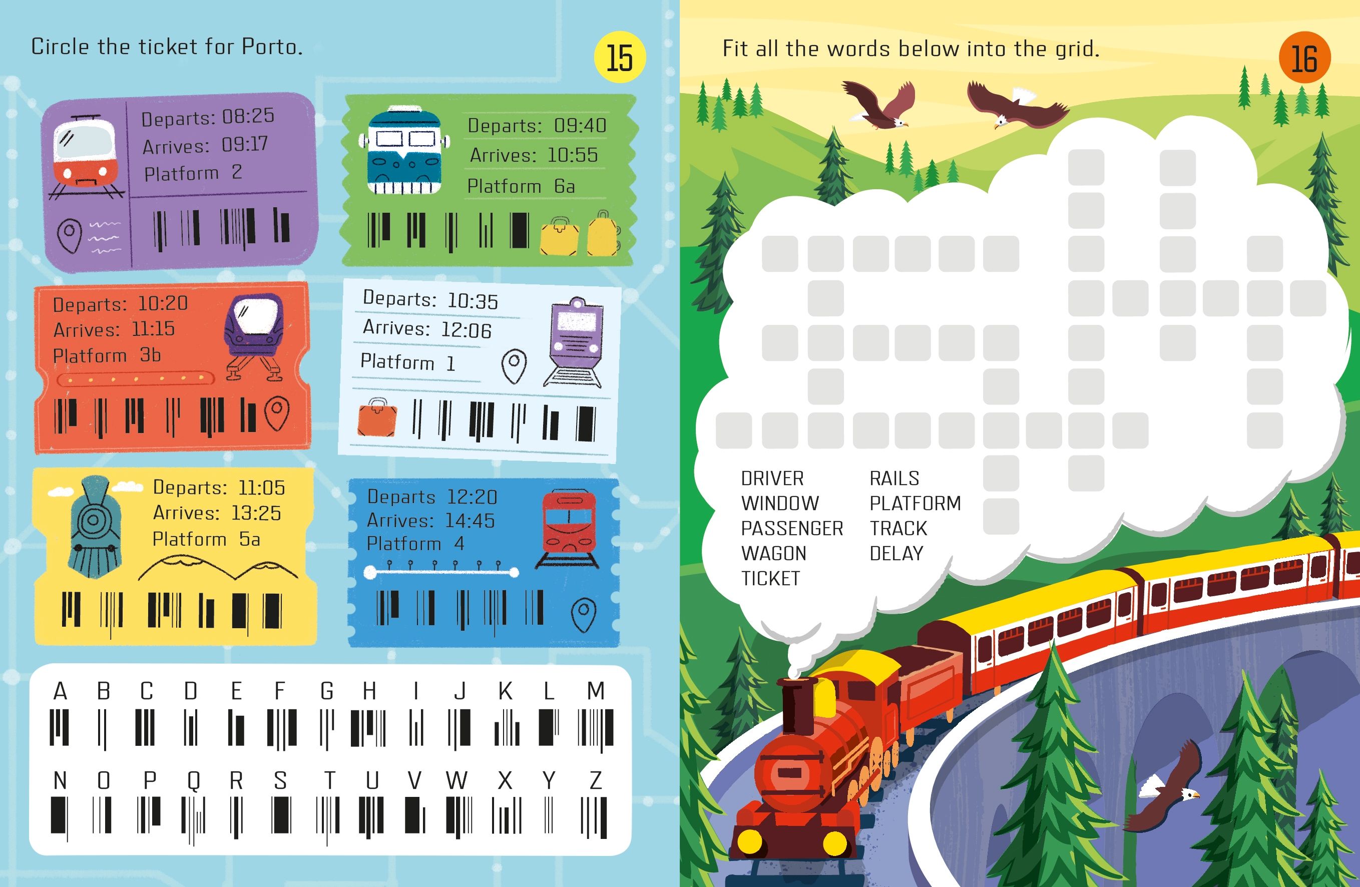 Things To Do on a Train Journey Mini Book