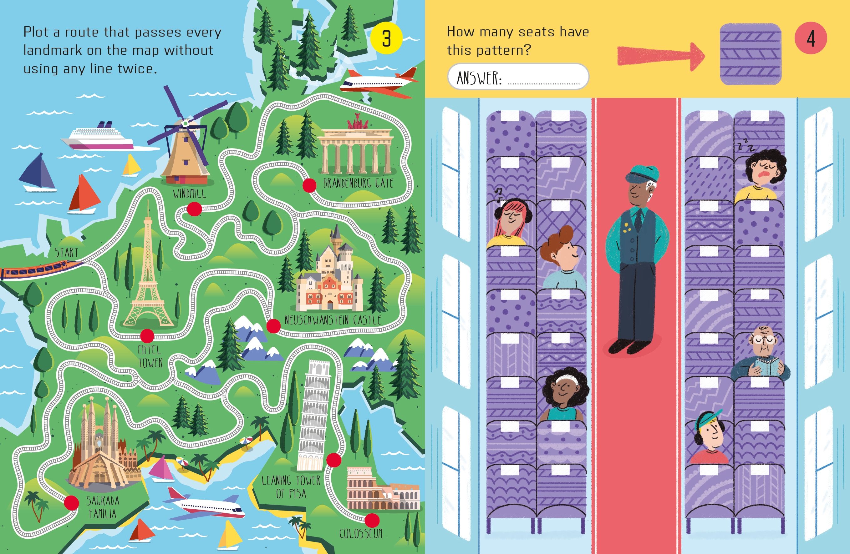 Things To Do on a Train Journey Mini Book