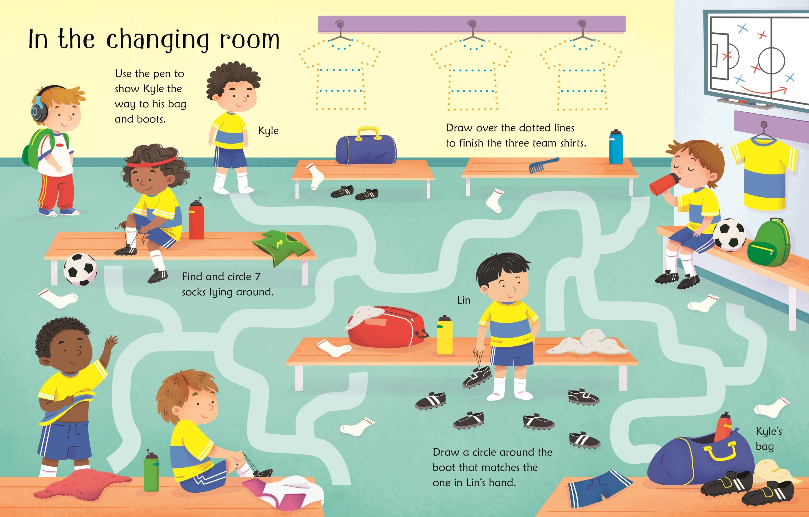 Wipe-Clean Football Activities