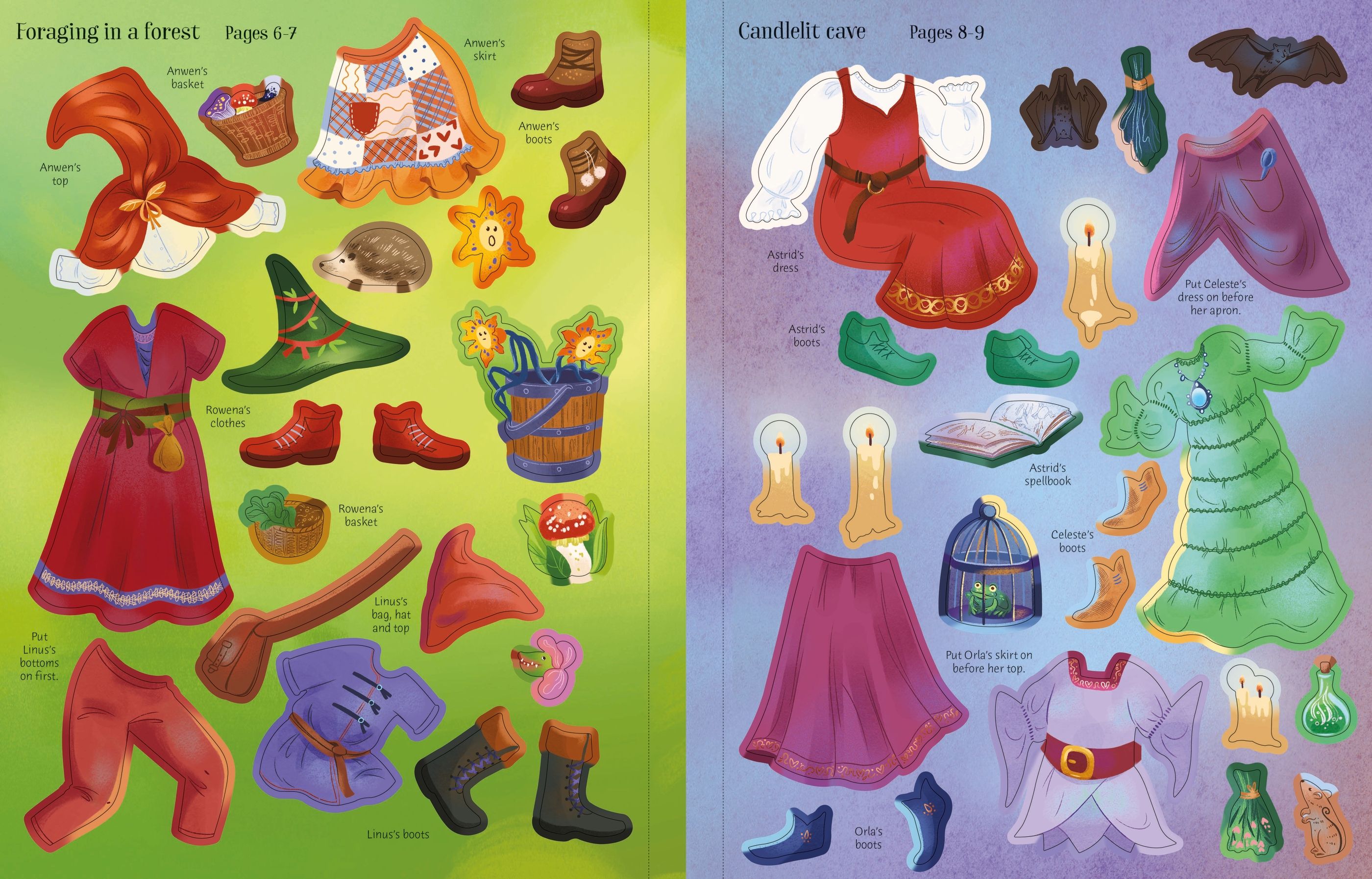 Sticker Dolly Dressing Witches and Wizards