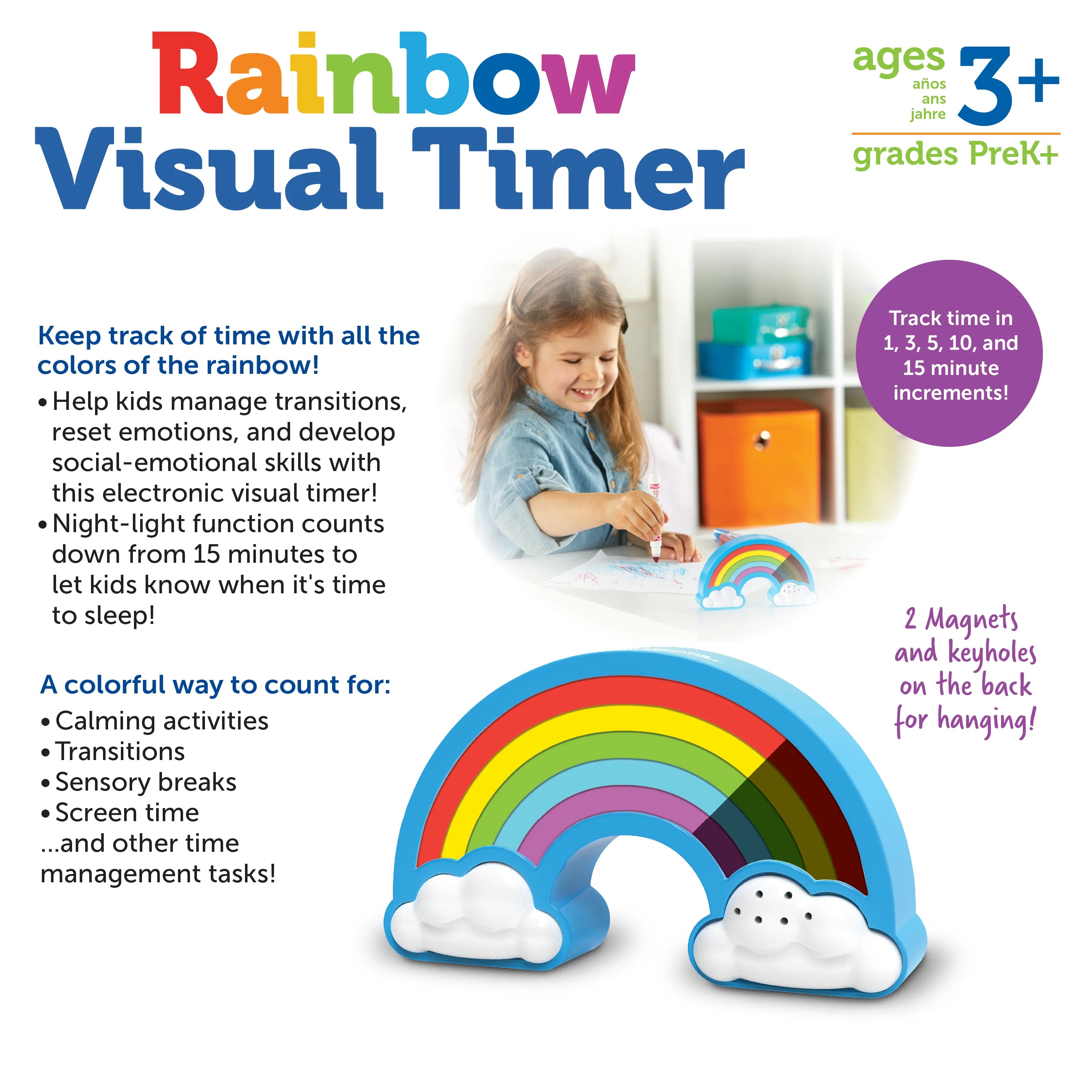 Learning Resources Rainbow Visual Timer