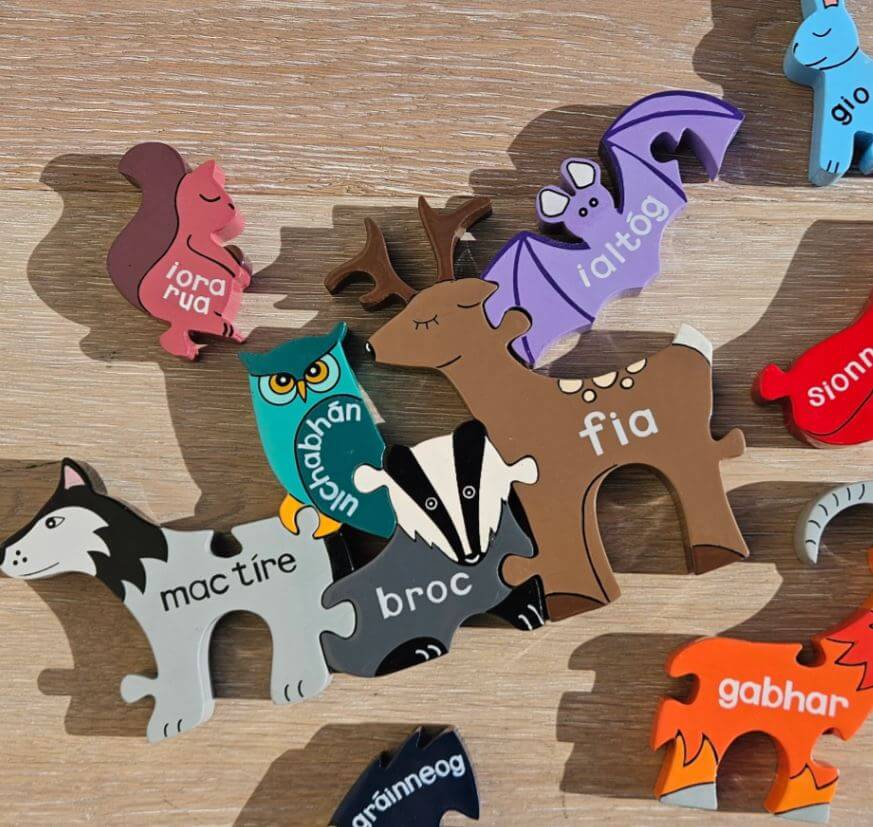 Irish Wildlife Jigsaw Puzzle (As Gaeilge) by Alphabet Jigsaws