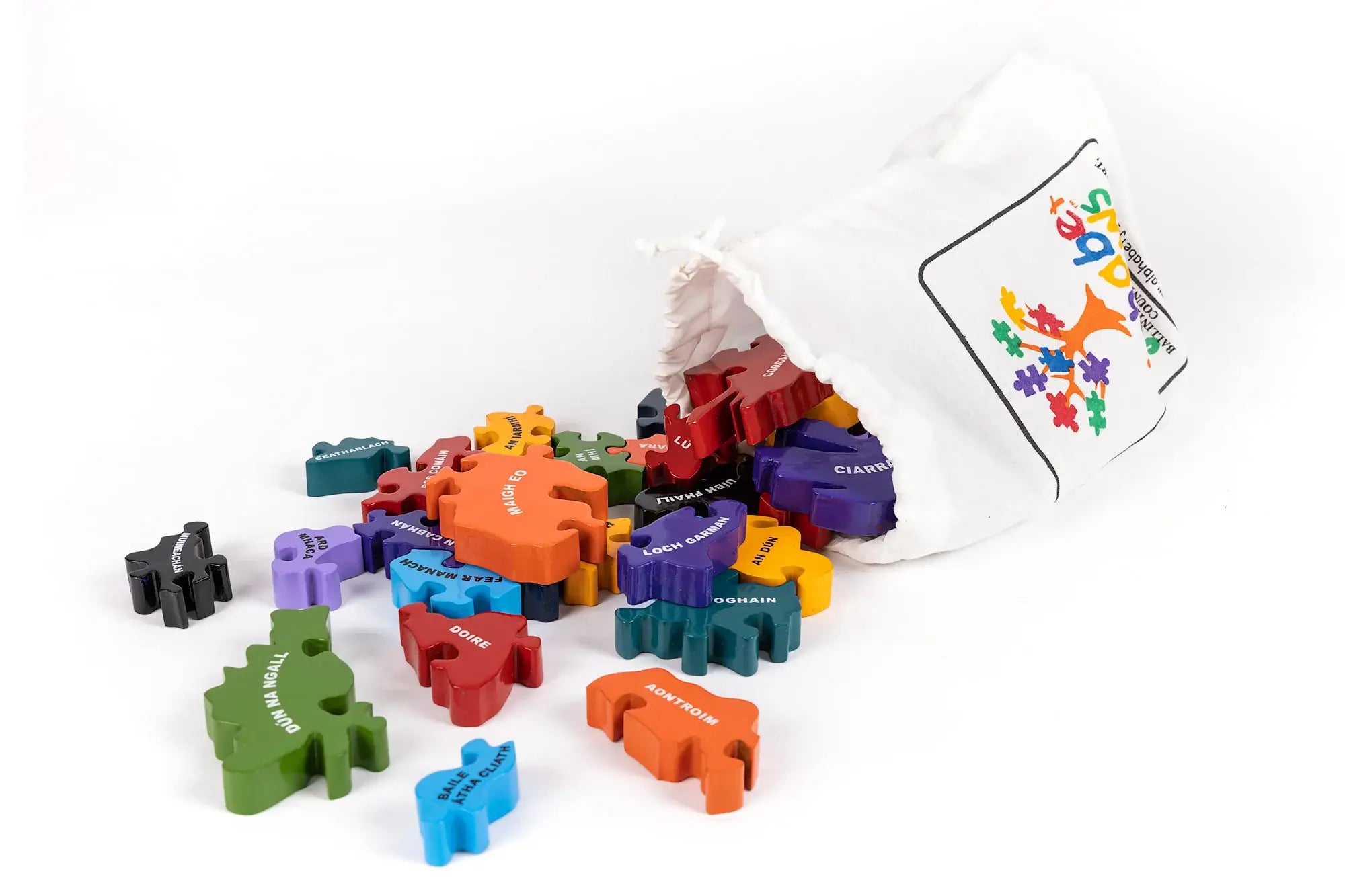 Alphabet Jigsaws Map of Ireland (As Gaeilge)