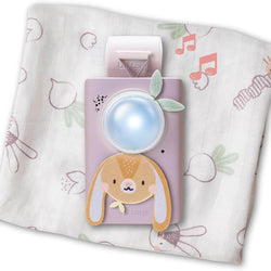 Baby Soothing Sound Machine with Cry Activated Sensor Bunny Soother and Swaddle Set