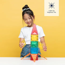 Connetix Magnetic Tiles Light up Rocket 30 Pc