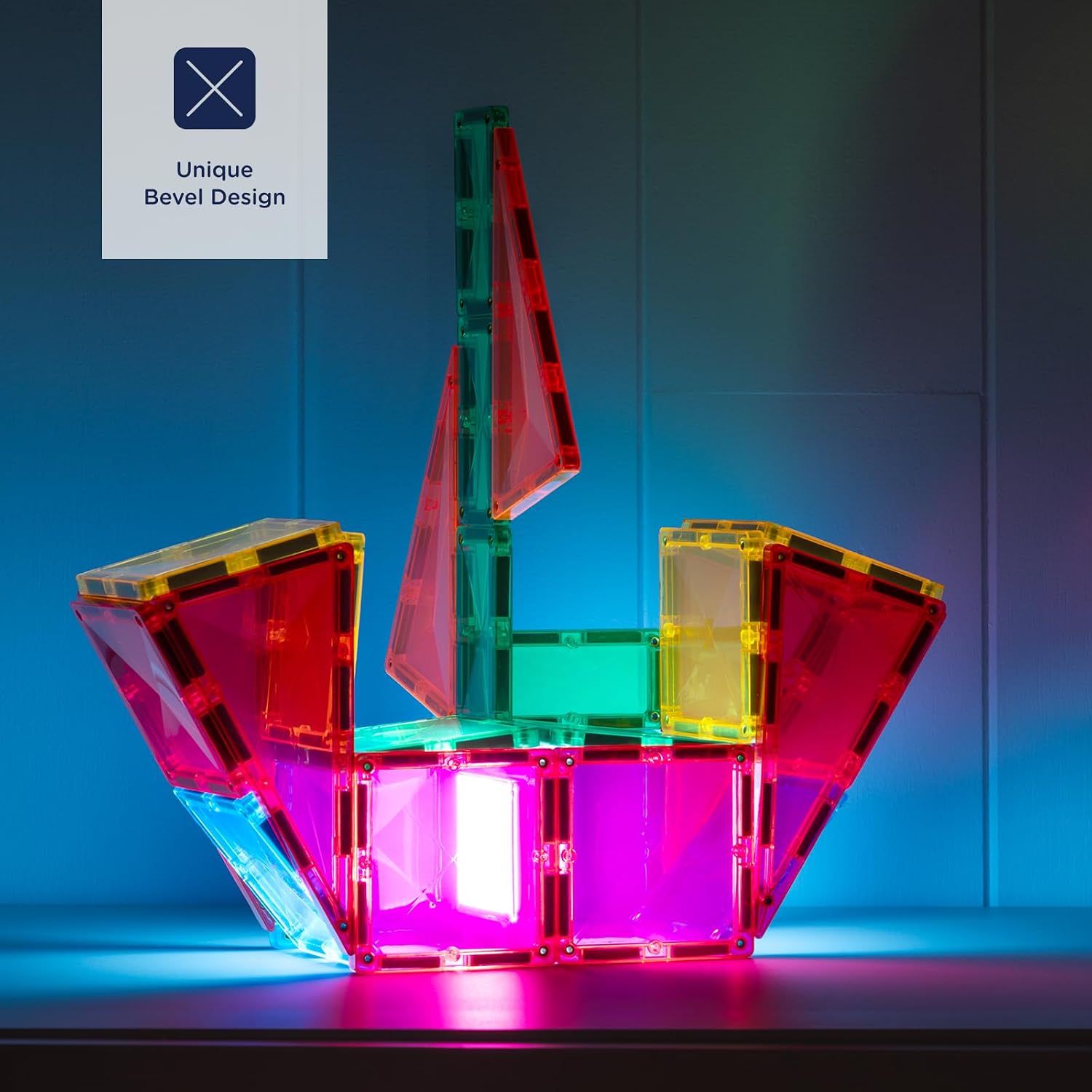 Connetix Magnetic Tiles Light up Rocket 30 Pc