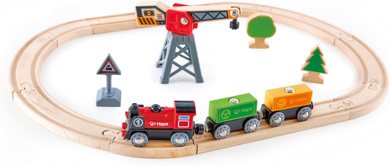 Cargo Delivery Loop Railway Set  Hape