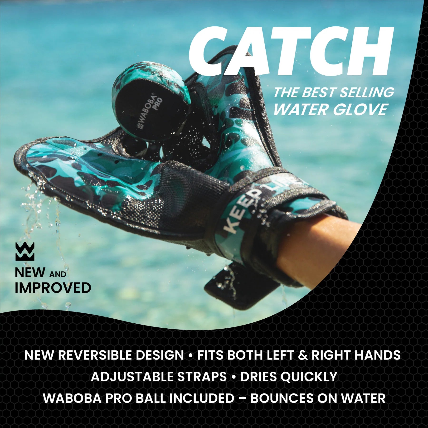 Waboba Catch Water Glove and Ball Set