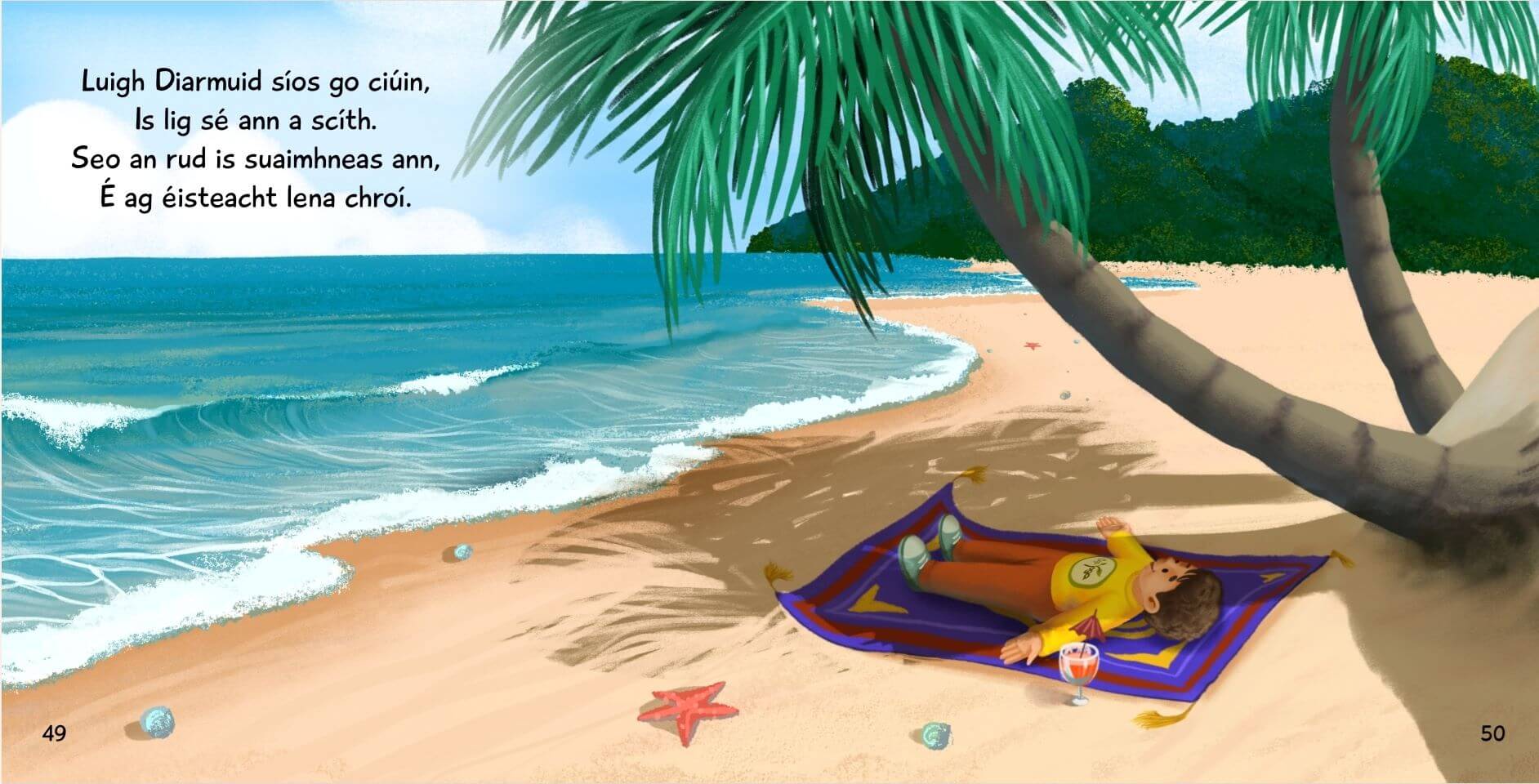 Diarmuid agus An Mata Yoga Draiochta San Astrail (Yoga Card Set + Mat & Cards)