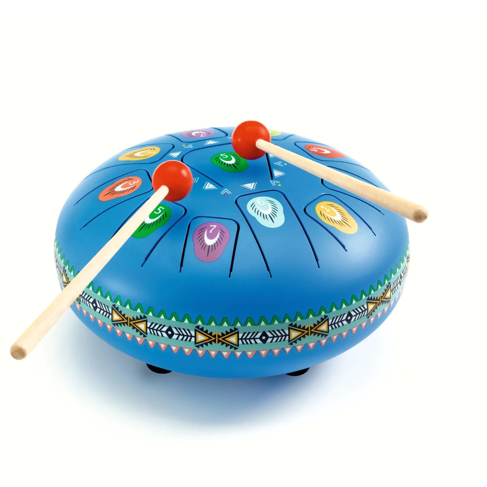 Djeco Animambo Large Metal Tongue Drum 11 Notes