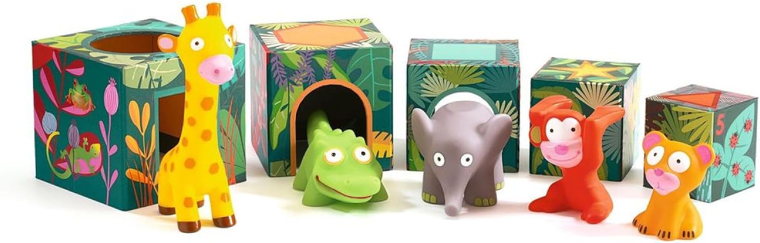 Jungle Stacking Blovks and Animals Djeco